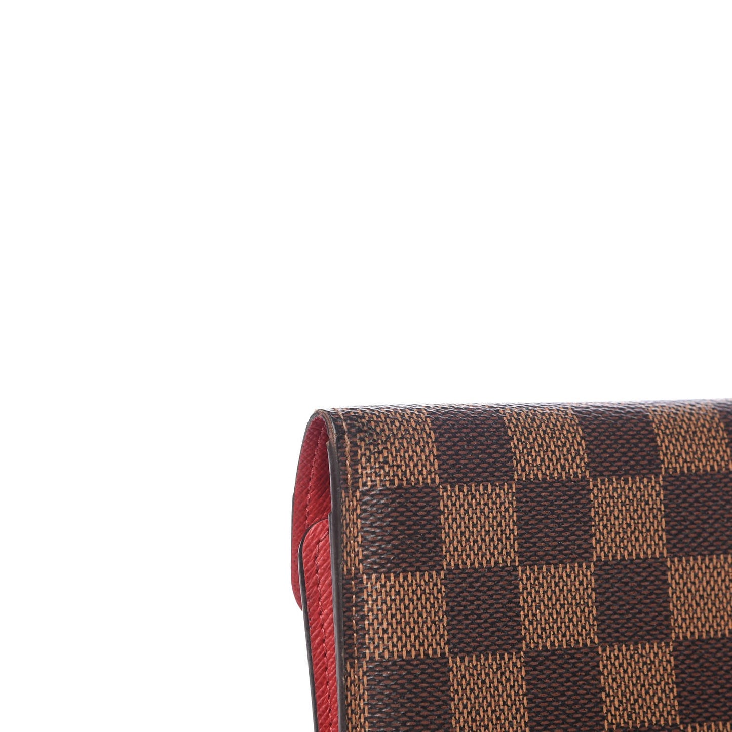 Damier Ebene Josephine Wallet Red