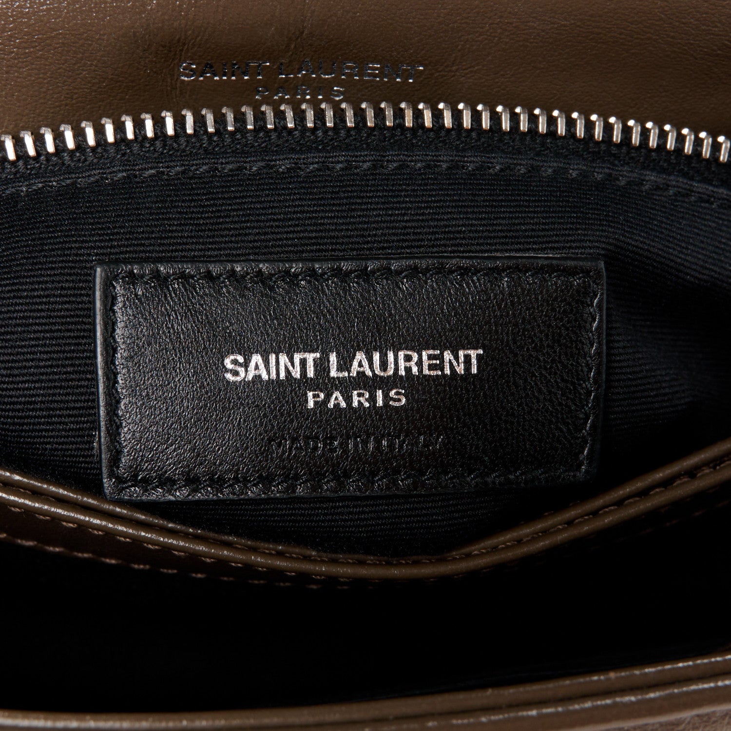 Saint Laurent Calfskin Y Quilted Monogram Toy Loulou Crossbody Bag Faggio 7 of 11