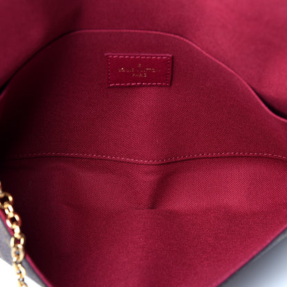 Louis Vuitton Monogram Pochette Felicie Chain Wallet Fuchsia 7 of 18