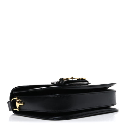 Gucci Azalea Calfskin Horsebit 1955 Shoulder Bag Black Black 4 of 11