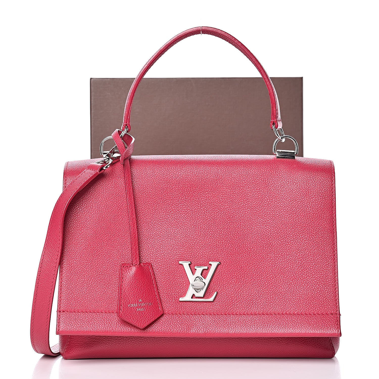 Louis Vuitton Soft Calfskin Lockme II Top Handle Dahlia 10 of 10