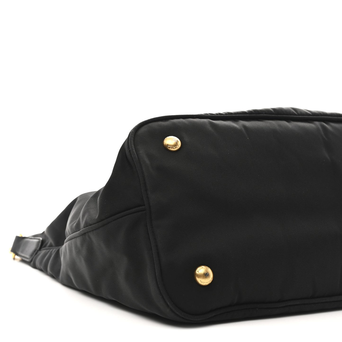 Tessuto Nylon Soft Calfskin Tote Black