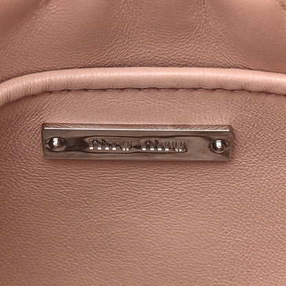 Miu Miu Nappa Matelasse Crystal Small Crossbody Bag Cammeo 6 of 14