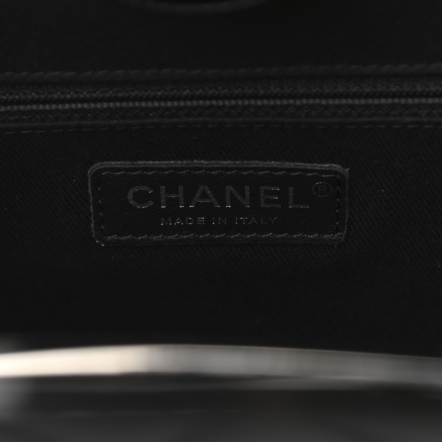 Chanel Glazed Calfskin Quilted Large CC Delivery Tote Black 6 of 16