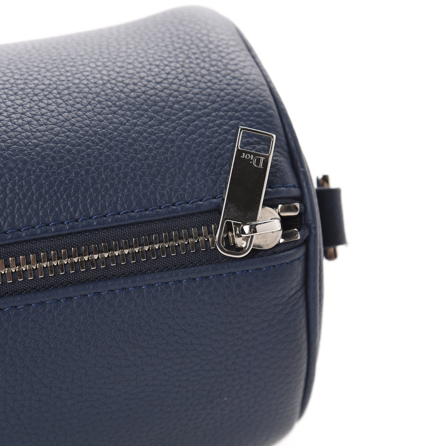 Christian Dior HOMME Grained Calfskin Mens Roller Pouch Blue 8 of 11