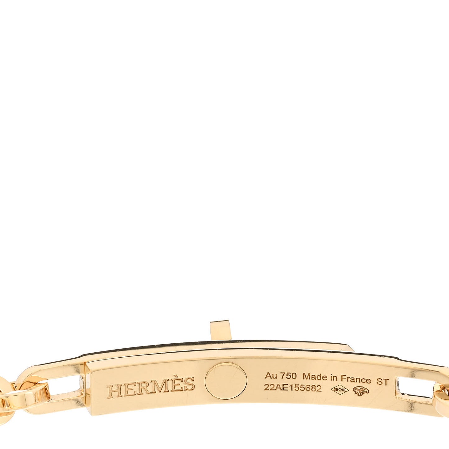 18K Yellow Gold Diamond PM Kelly Chaine Bracelet ST