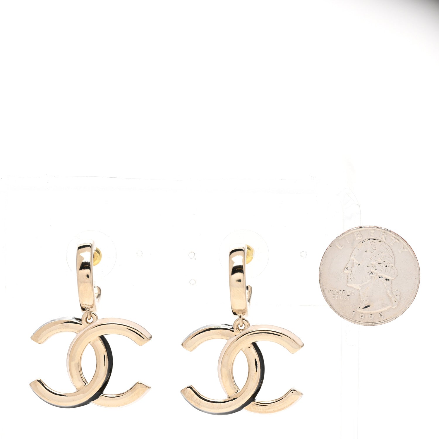 Chanel Metal Drop CC Earrings Gold 2 of 4