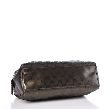 Gucci Imprime Monogram Small Boston Pewter 4 of 9