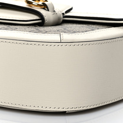 Gucci GG Supreme Monogram Web Mini Horsebit 1955 Shoulder Bag Beige Mystic White 11 of 11
