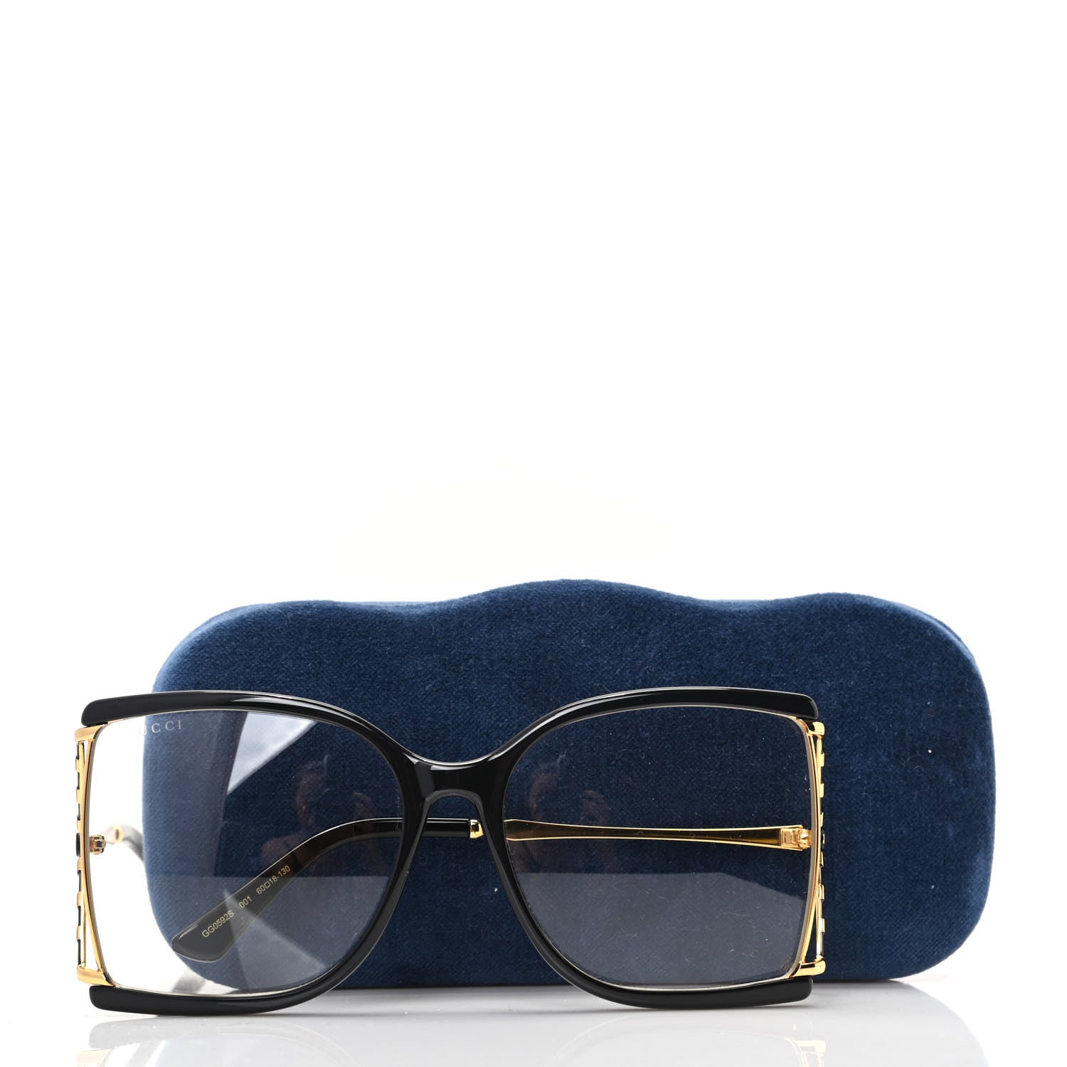 Gucci Metal Glasses GG0592S Black Gold 8 of 8