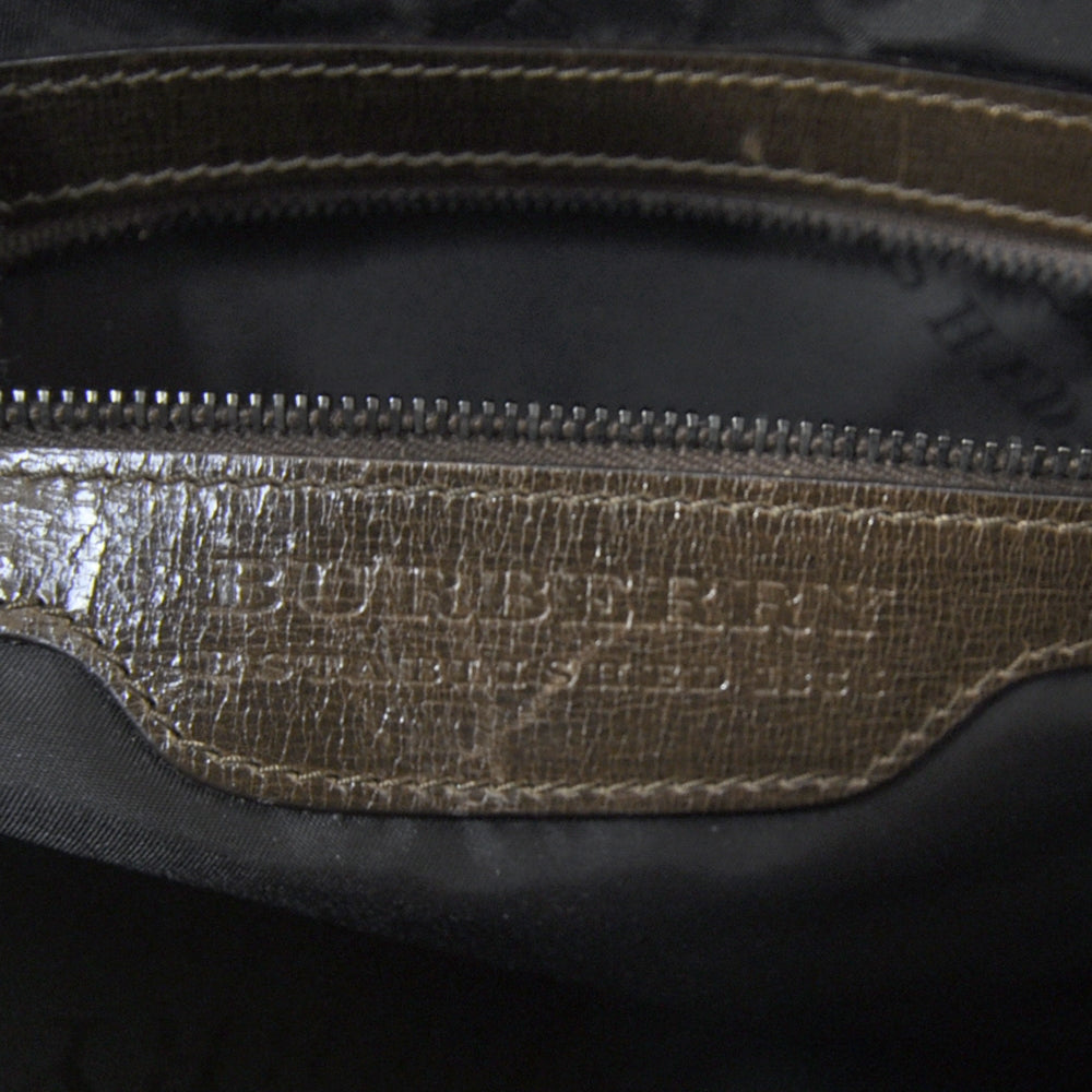 Burberry Ostrich Travel Tote Brown 8 of 12