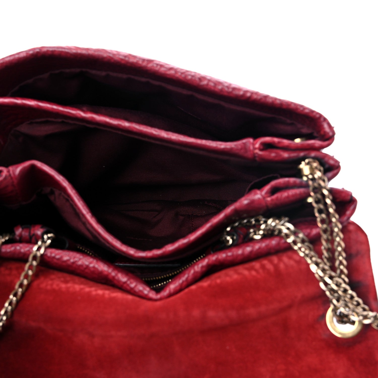 Lanvin Medium Sugar Flap Shoulder Bag Burgundy 5 of 15