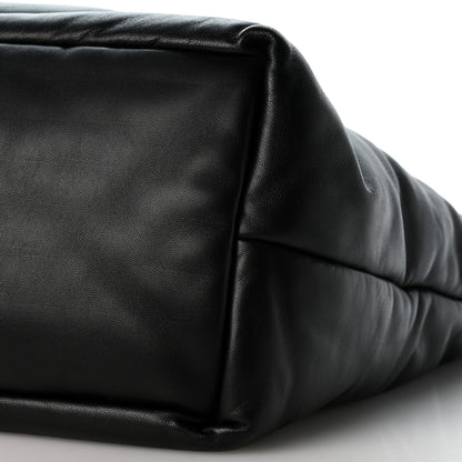 Saint Laurent Lambskin Wide Puffer Tote Black 10 of 10
