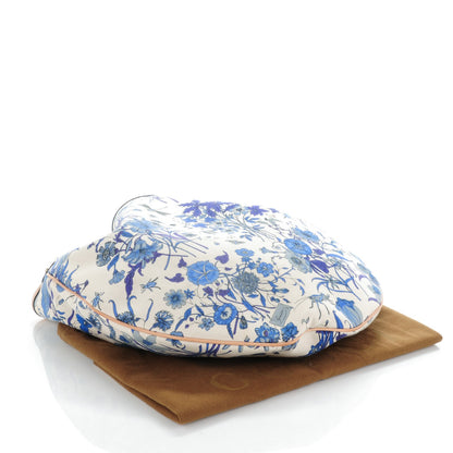 Gucci Canvas Flora Floral Wave Hobo Blue 4 of 8