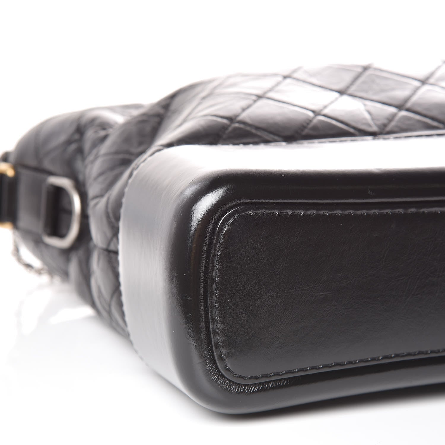 Chanel Aged Calfskin Quilted Large Gabrielle Hobo Black 9 of 19