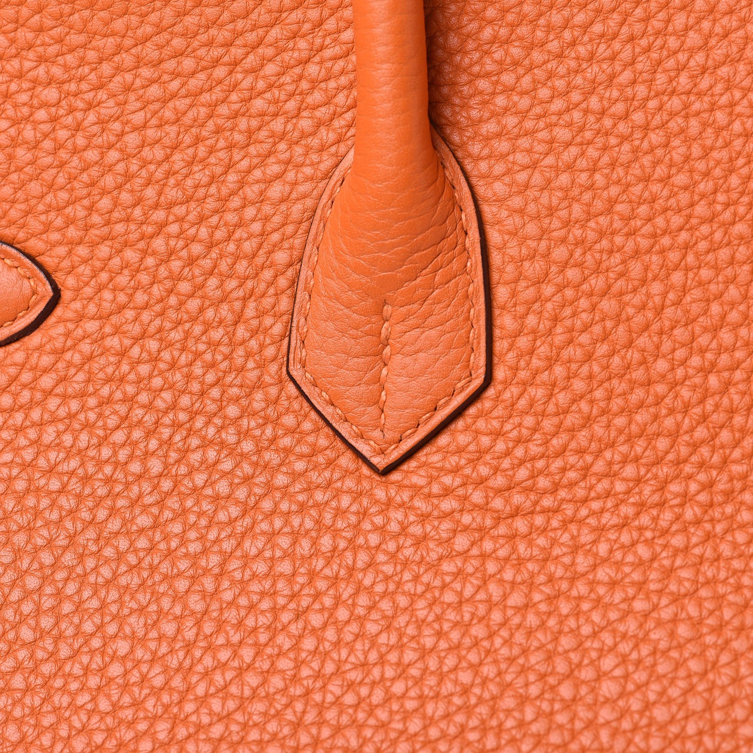 Hermes Taurillon Clemence Birkin 35 Orange 26 of 29