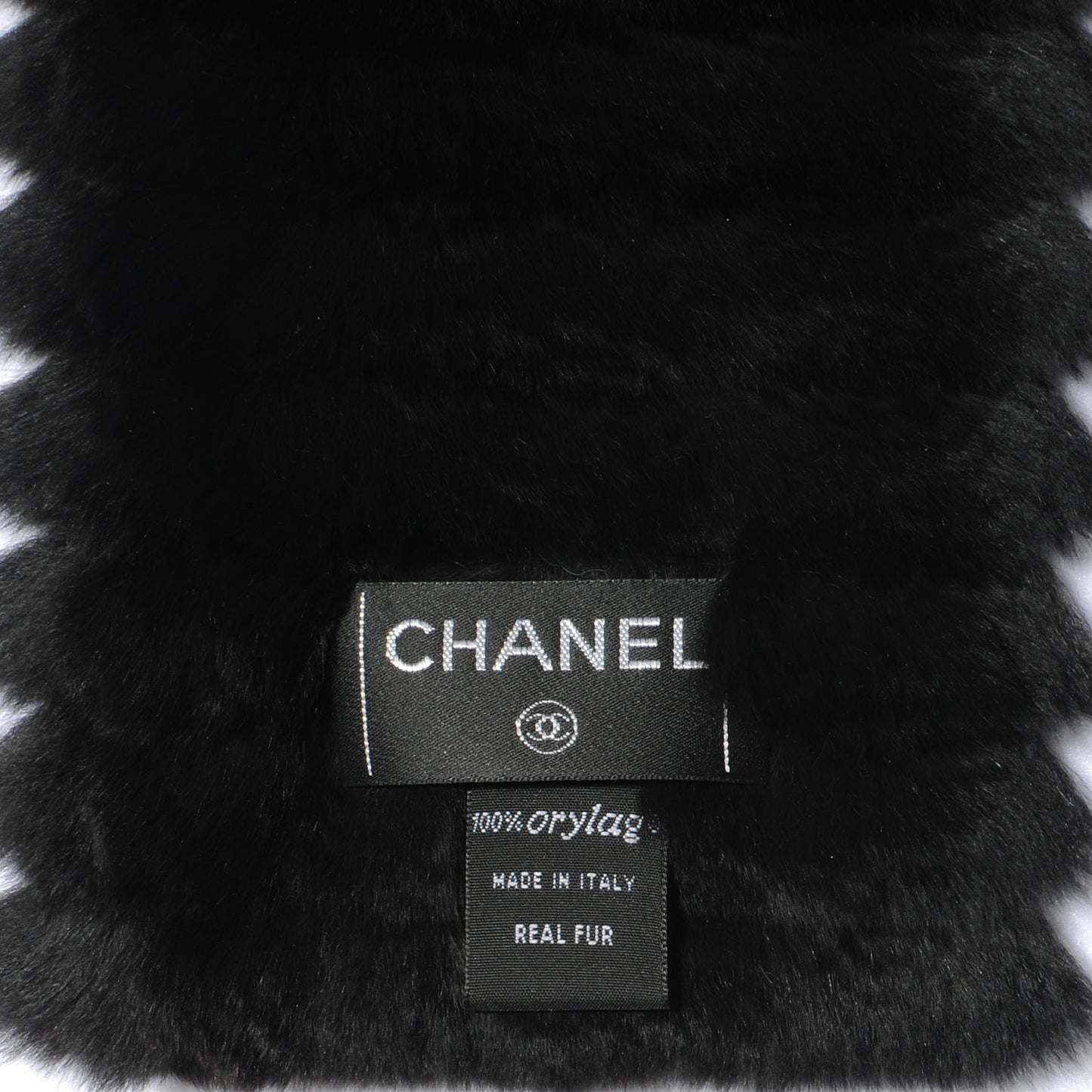 Orylag Rabbit Fur CC Scarf Black