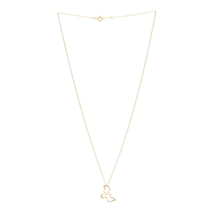 Tiffany 18K Rose Gold Paloma Picasso Dove Pendant Necklace 3 of 4