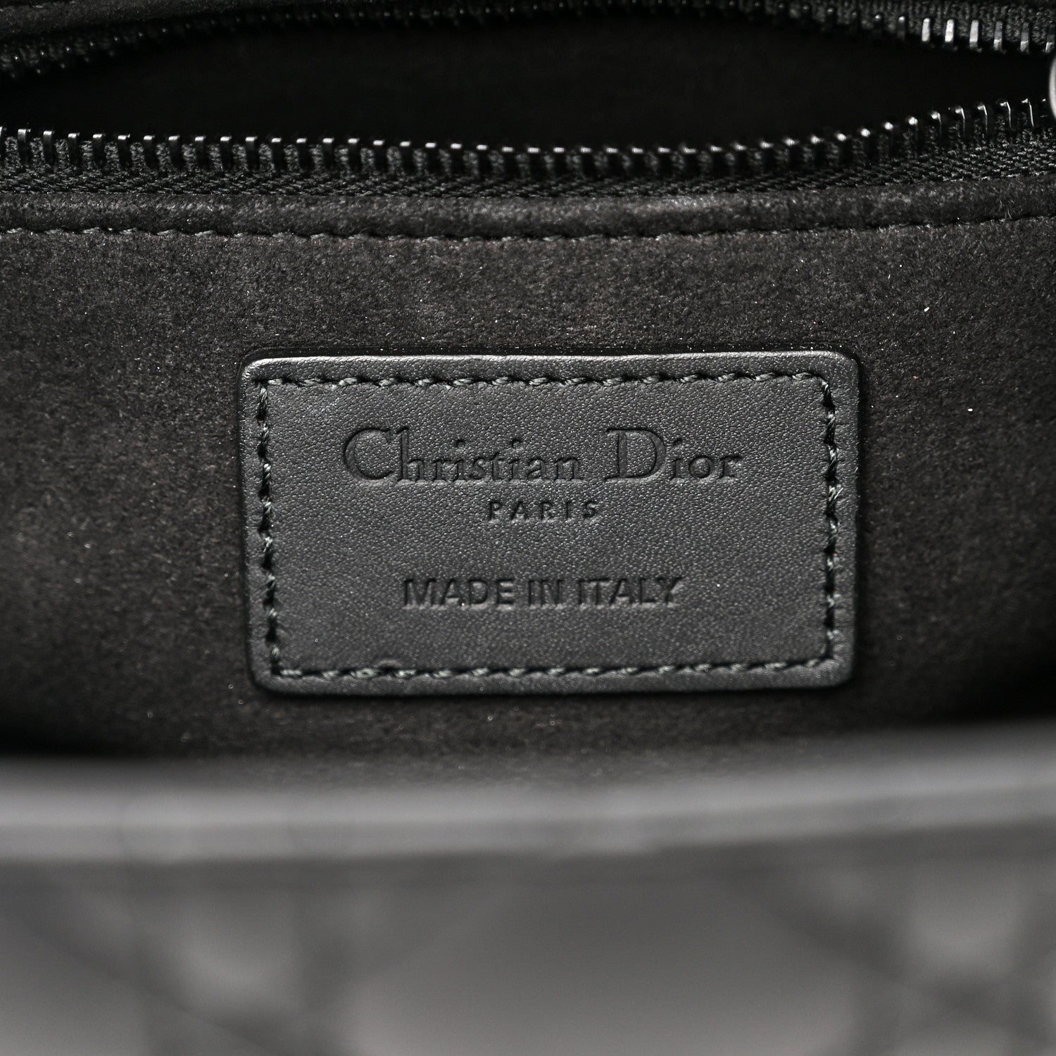 Christian Dior Ultra Matte Calfskin Cannage Medium Lady Dior Black 6 of 10