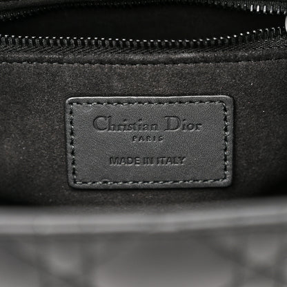 Christian Dior Ultra Matte Calfskin Cannage Medium Lady Dior Black 6 of 10