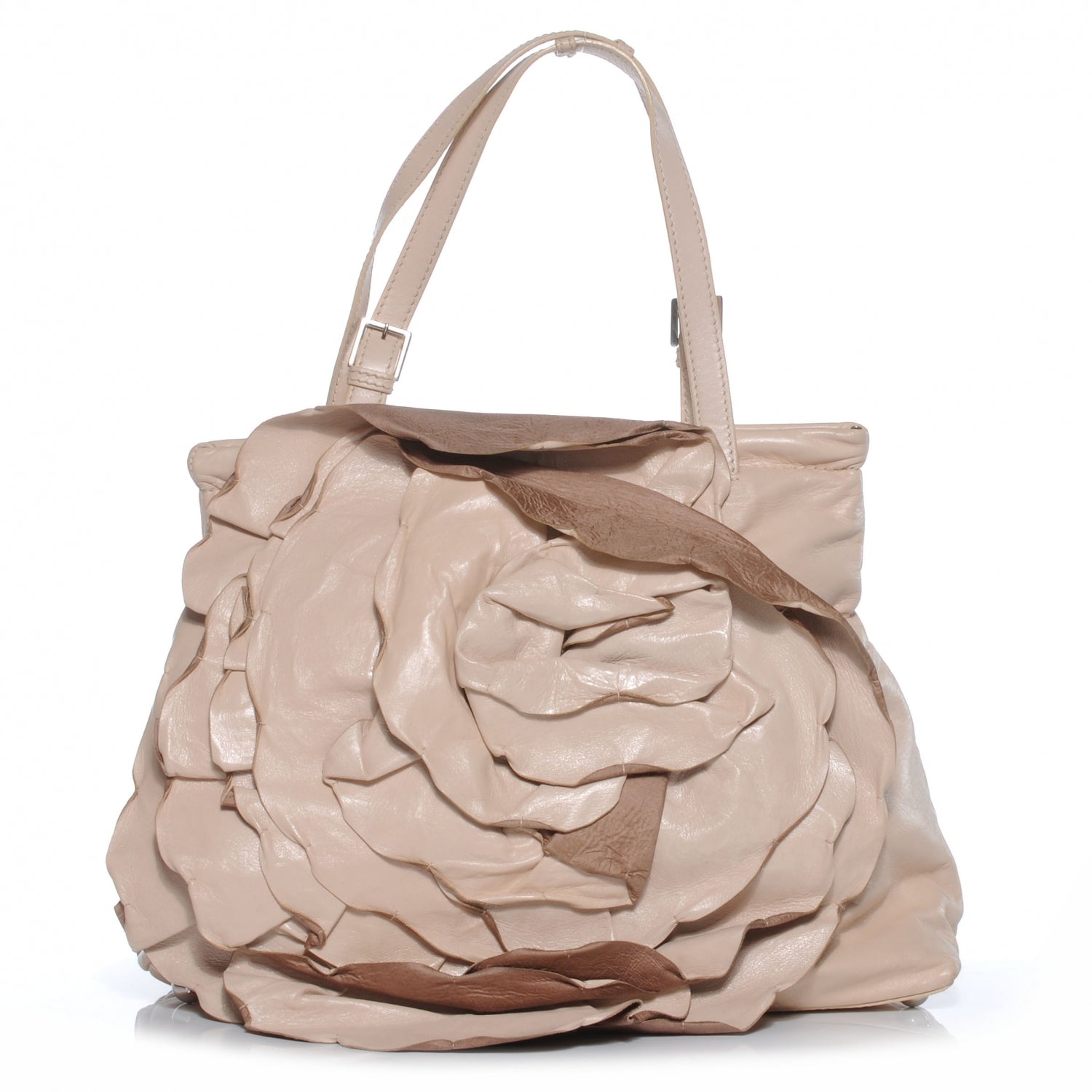 Valentino Garavani Nappa Raised Rose Petalee Tote Blush 1 of 8