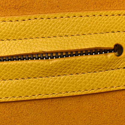 Celine Baby Grained Calfskin Medium Phantom Luggage Yellow 14 of 14