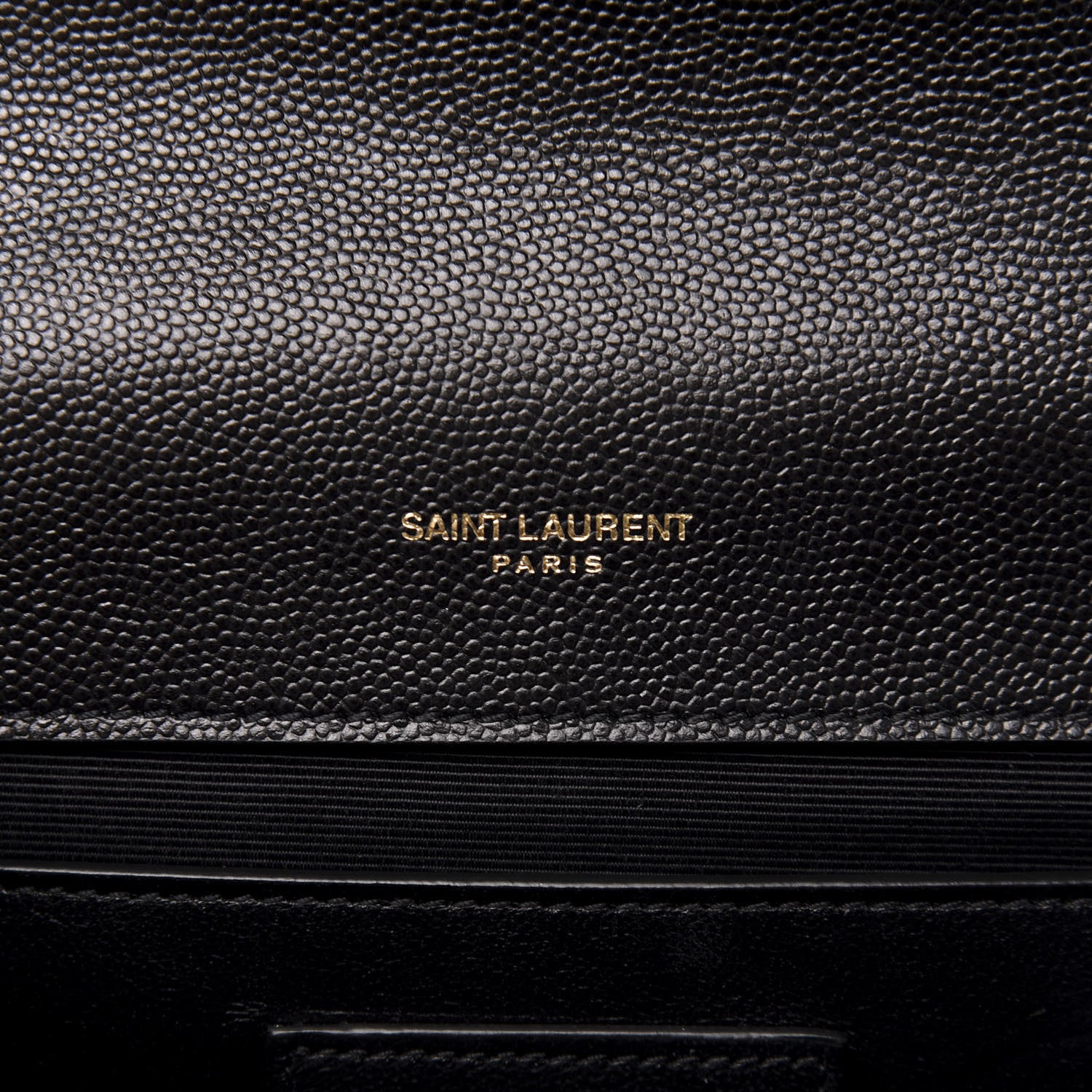 Saint Laurent Grain De Poudre Textured Mixed Matelasse Triquilt Medium Monogram Satchel Black 9 of 13