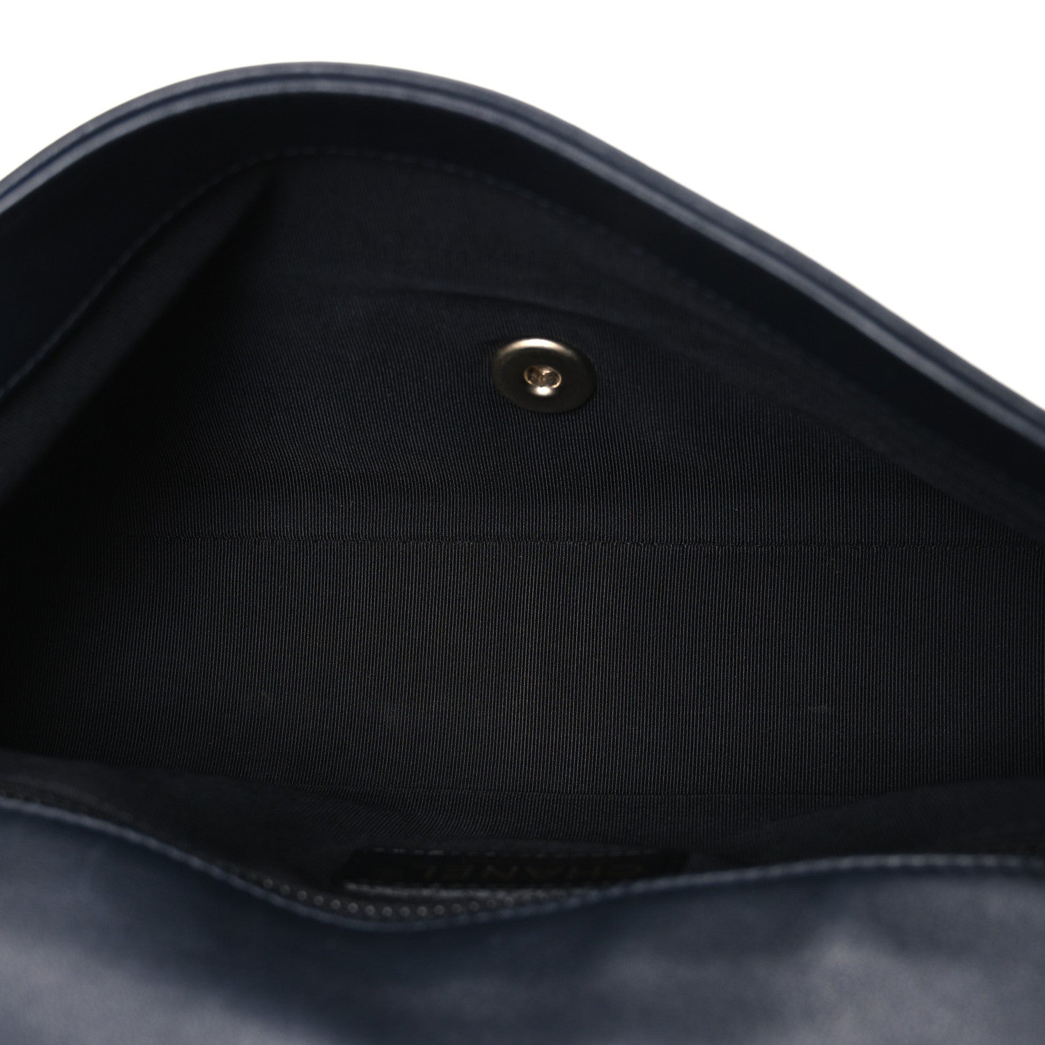 Chanel Calfskin Quilted Medium Graphic Flap Blue Black 4 of 10