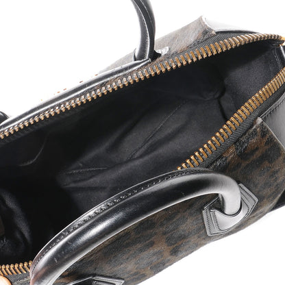 Givenchy Calf Hair Smooth Calfskin Leopard Print Small Antigona Black 5 of 12