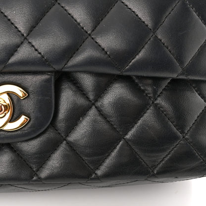 Chanel Lambskin Quilted Medium Double Flap Black 12 of 12