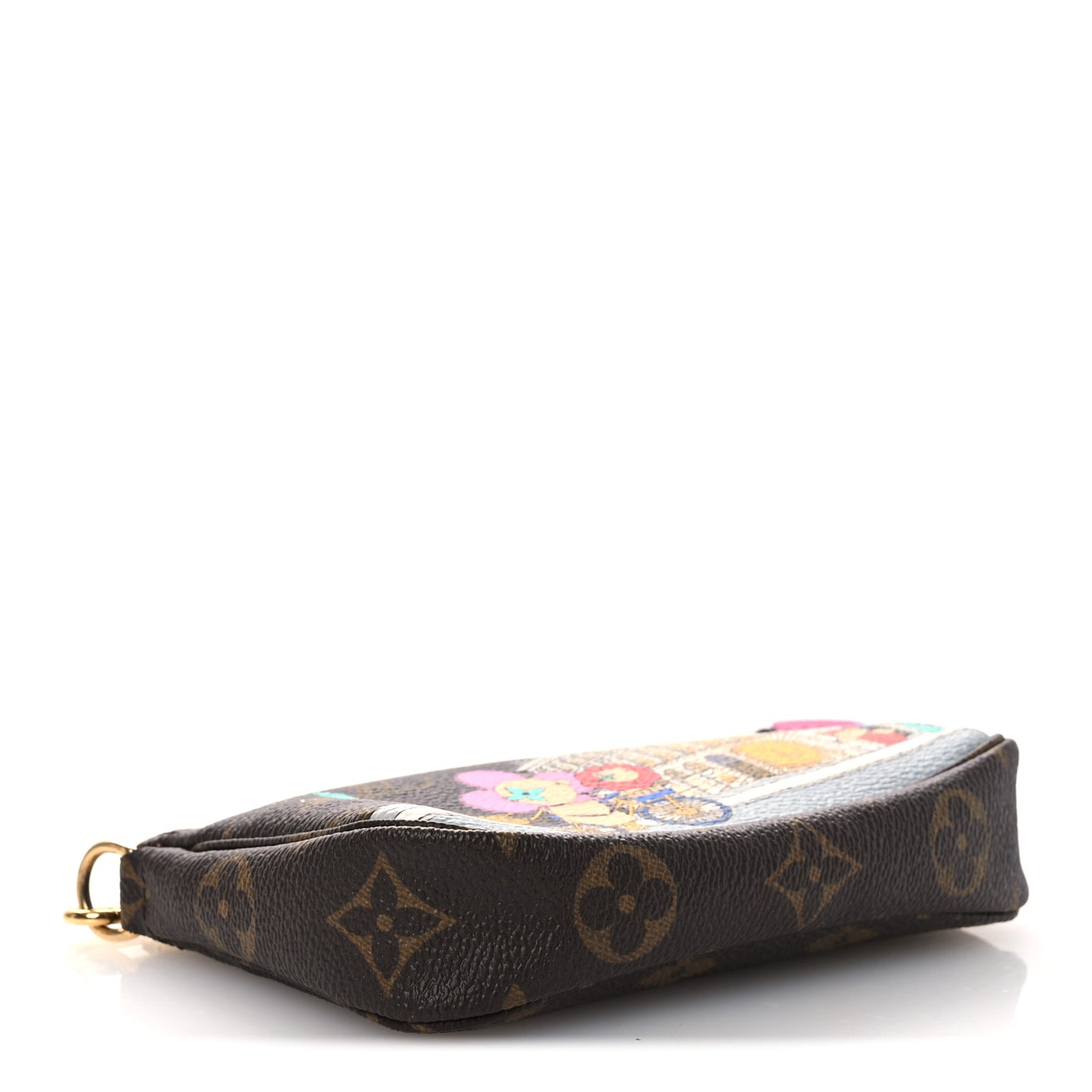 Monogram 2022 Christmas Animation Paris Mini Pochette Accessories Pink