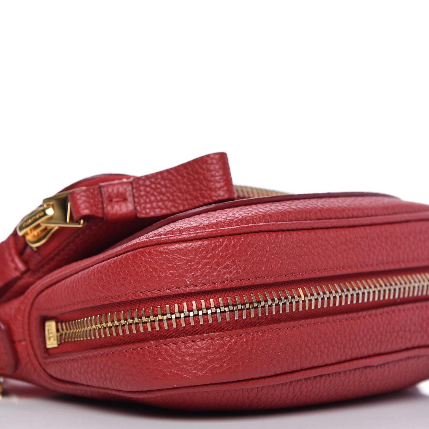Calfskin Mini Jennifer Crossbody Bag Flame Red