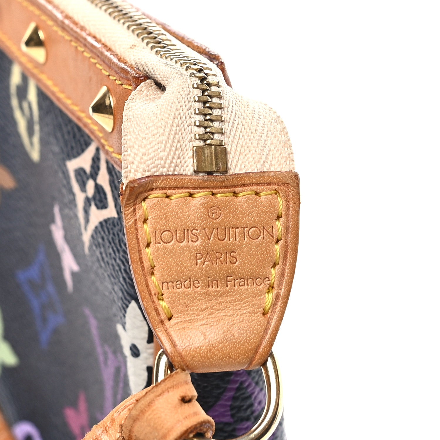 Louis Vuitton Monogram Multicolor Pochette Accessories Black 6 of 10