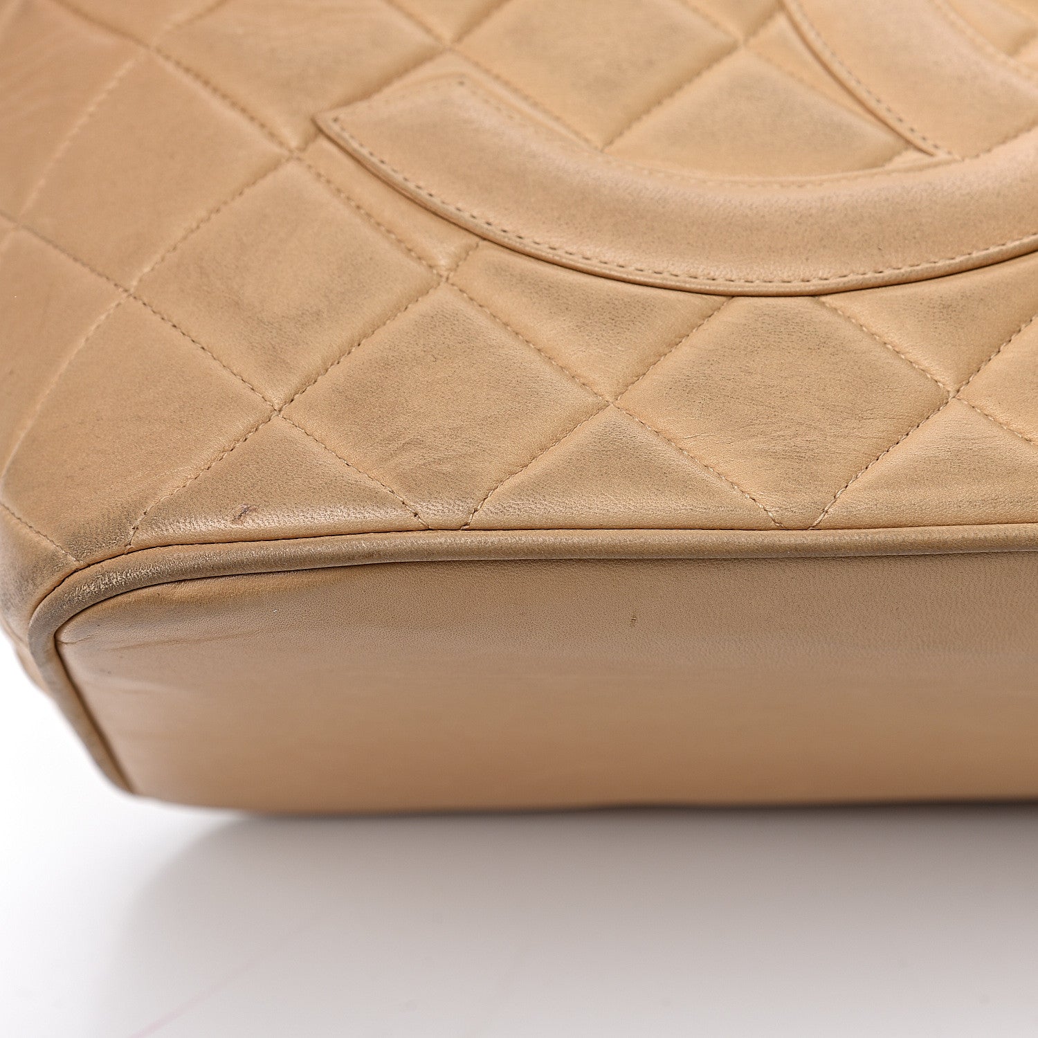 Chanel Lambskin Quilted Medallion Tote Beige 23 of 27