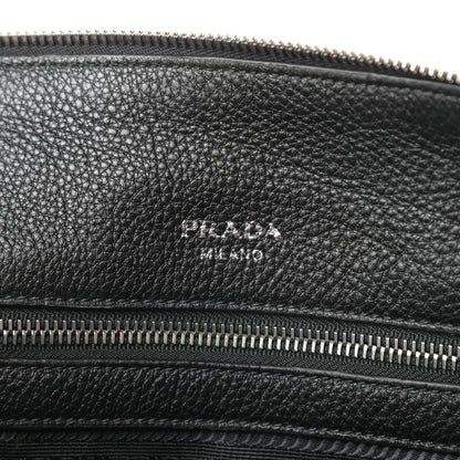 Prada Vitello Daino Tote Black 6 of 11