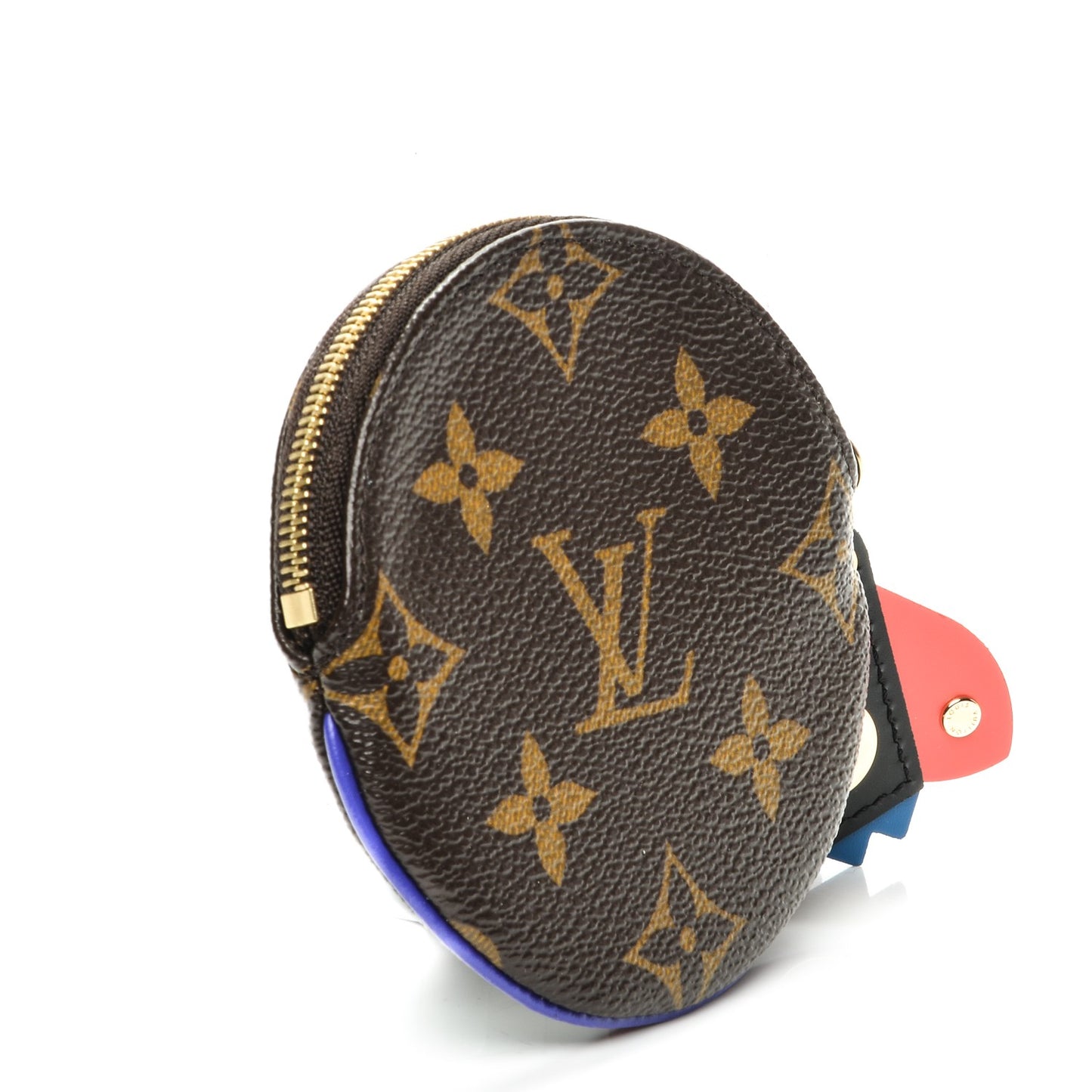 Monogram Totem Round Coin Purse Magenta