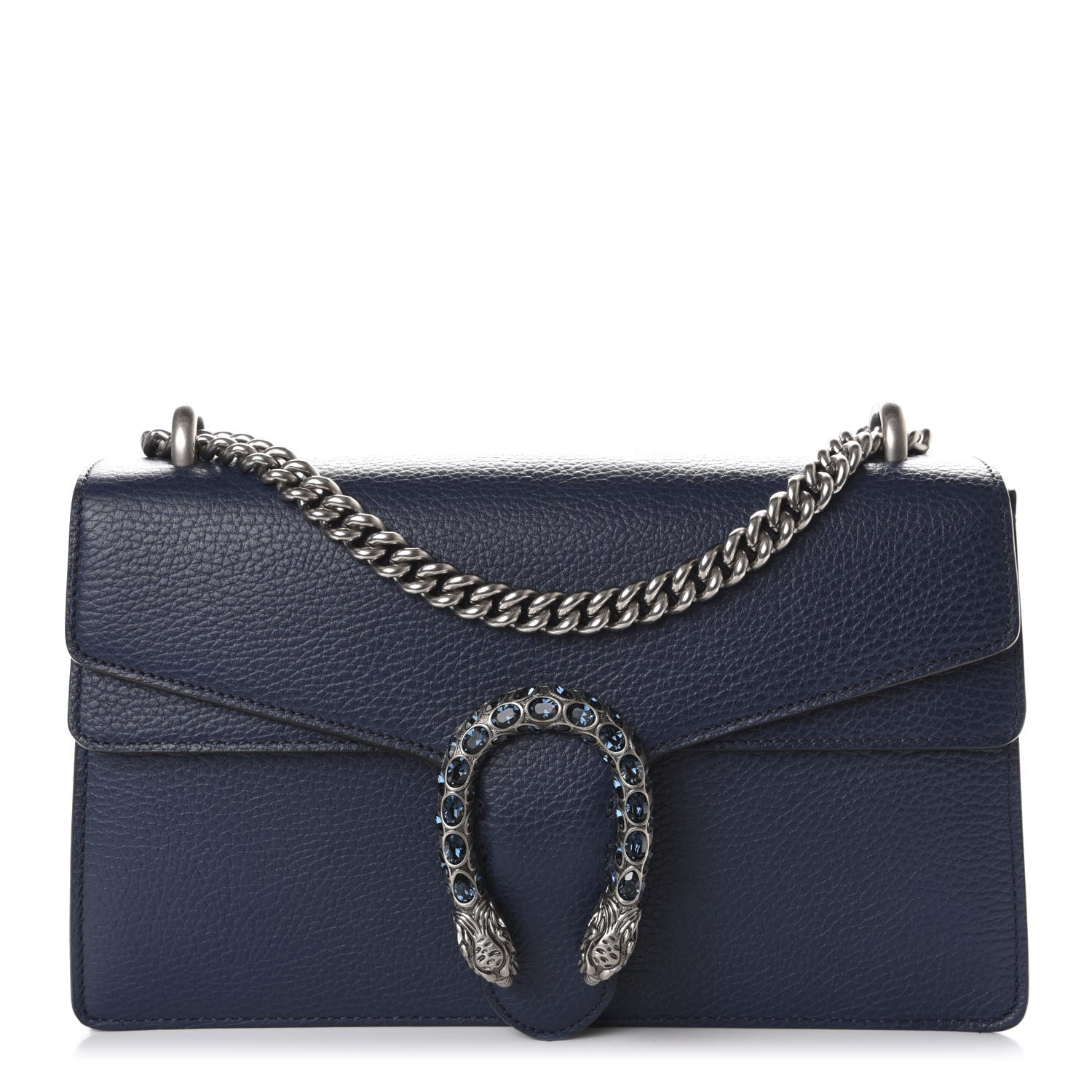 Gucci Dollar Calfskin Crystal Small Dionysus Shoulder Bag Blue Agata Montana Sapphire 1 of 10