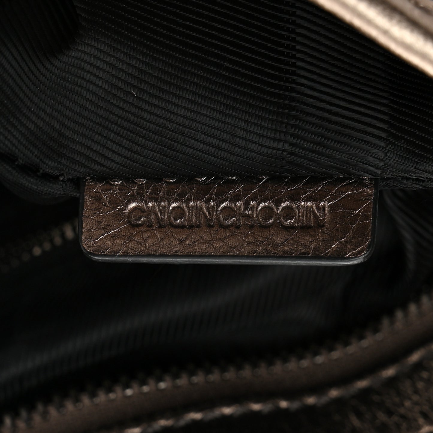 Metallic Calfskin House Check Tote Pewter
