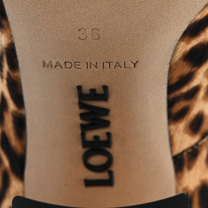 Loewe Calf Hair Leopard Print Calle Pumps 36 7 of 10