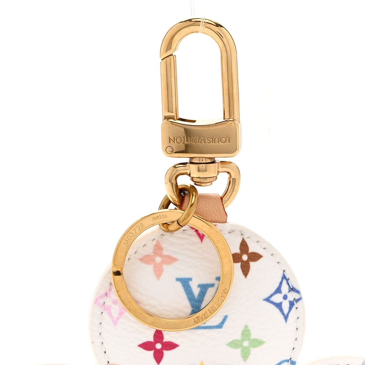 LV x TM Monogram Multicolor Vivienne Head Bag Charm White
