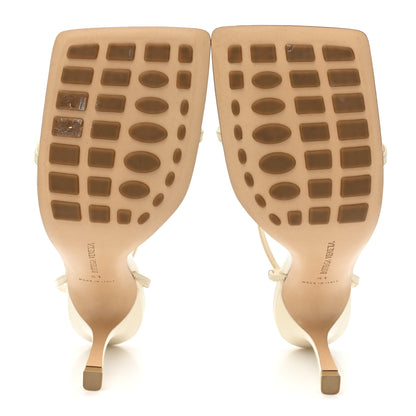 Bottega Veneta Lambskin Studded Stretch Multi Strap 90mm Sandals 41 Sea Salt 5 of 8