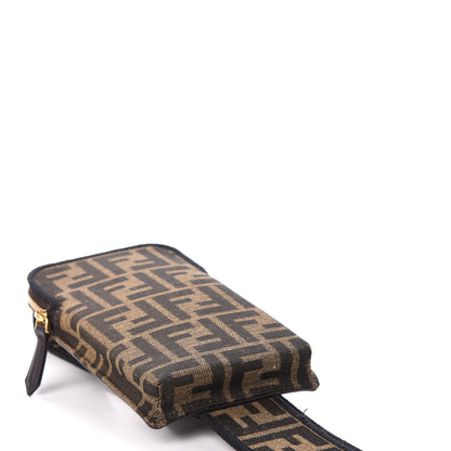 Fendi Fabric Jacquard FF 1974 Cell Pocket Strap You Tobacco Moro Black 3 of 11