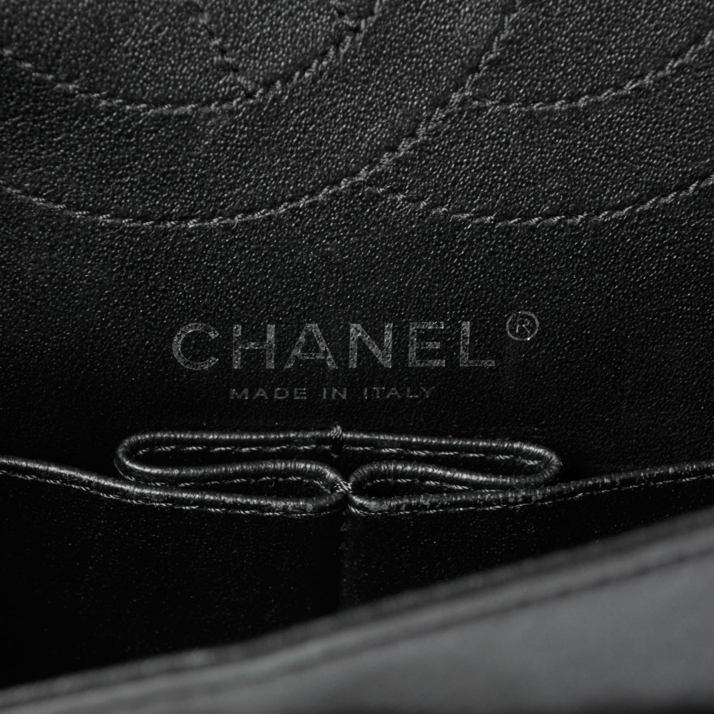 Glazed Calfskin Quilted 2.55 Reissue 225 Flap Black