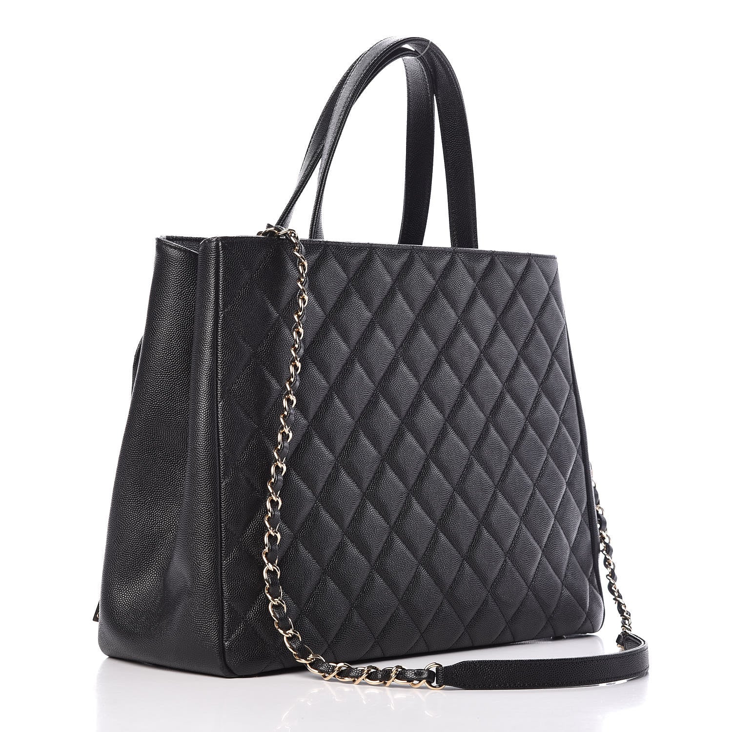 Chanel Caviar Quilted Large Business Affinity Shopping Bag Black 3 of 11