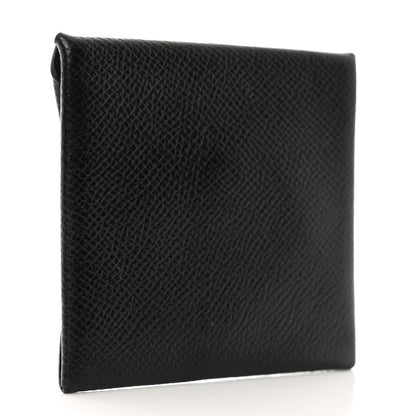 Hermes Epsom Verso Bastia Coin Purse Black Vert De Gris 3 of 7