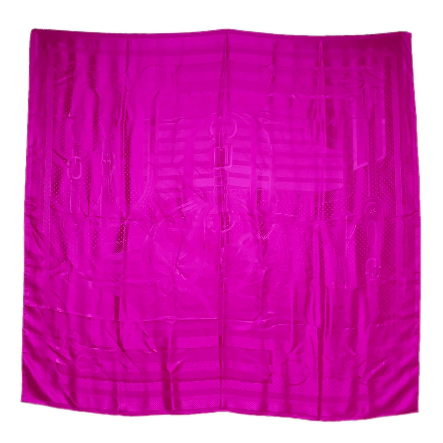 Silk Coaching Scarf 140 Cyclamen