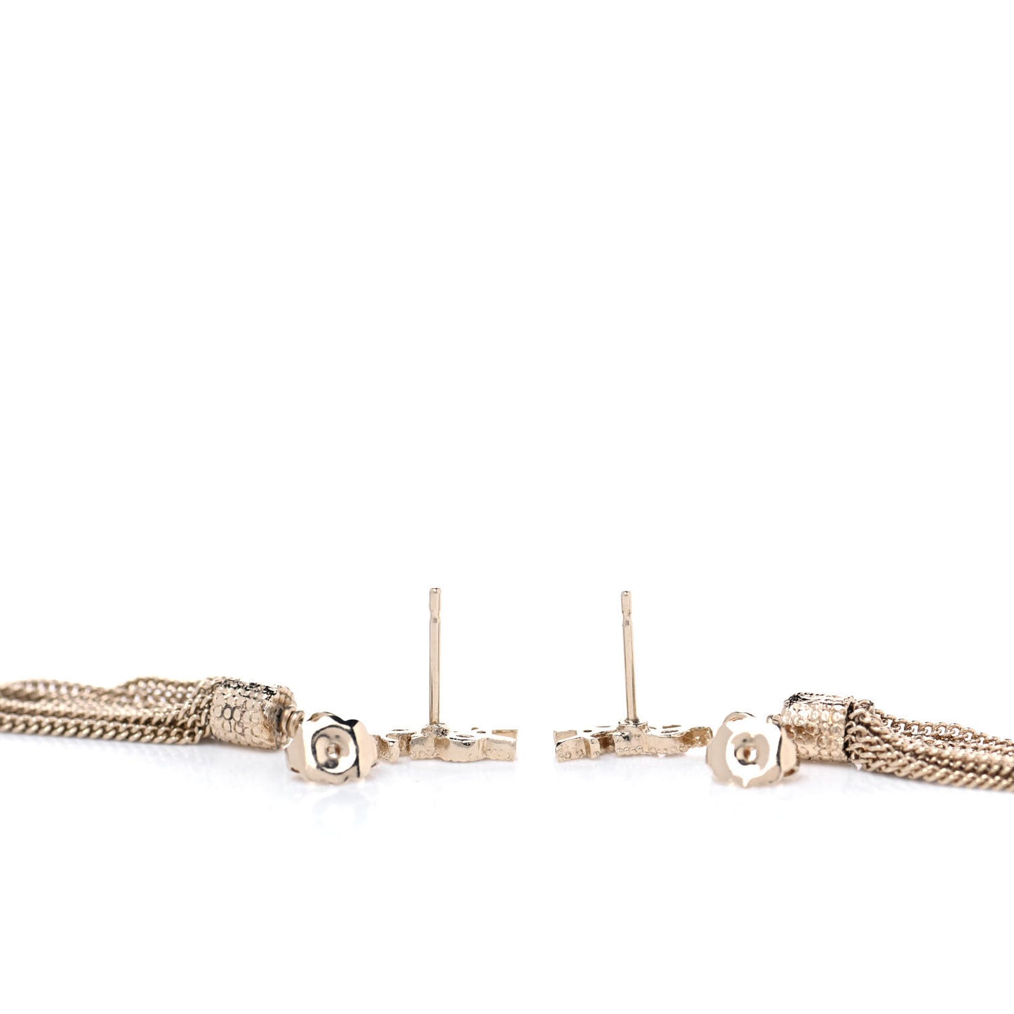 Metal Monogram Loulou Tassel Earrings Gold