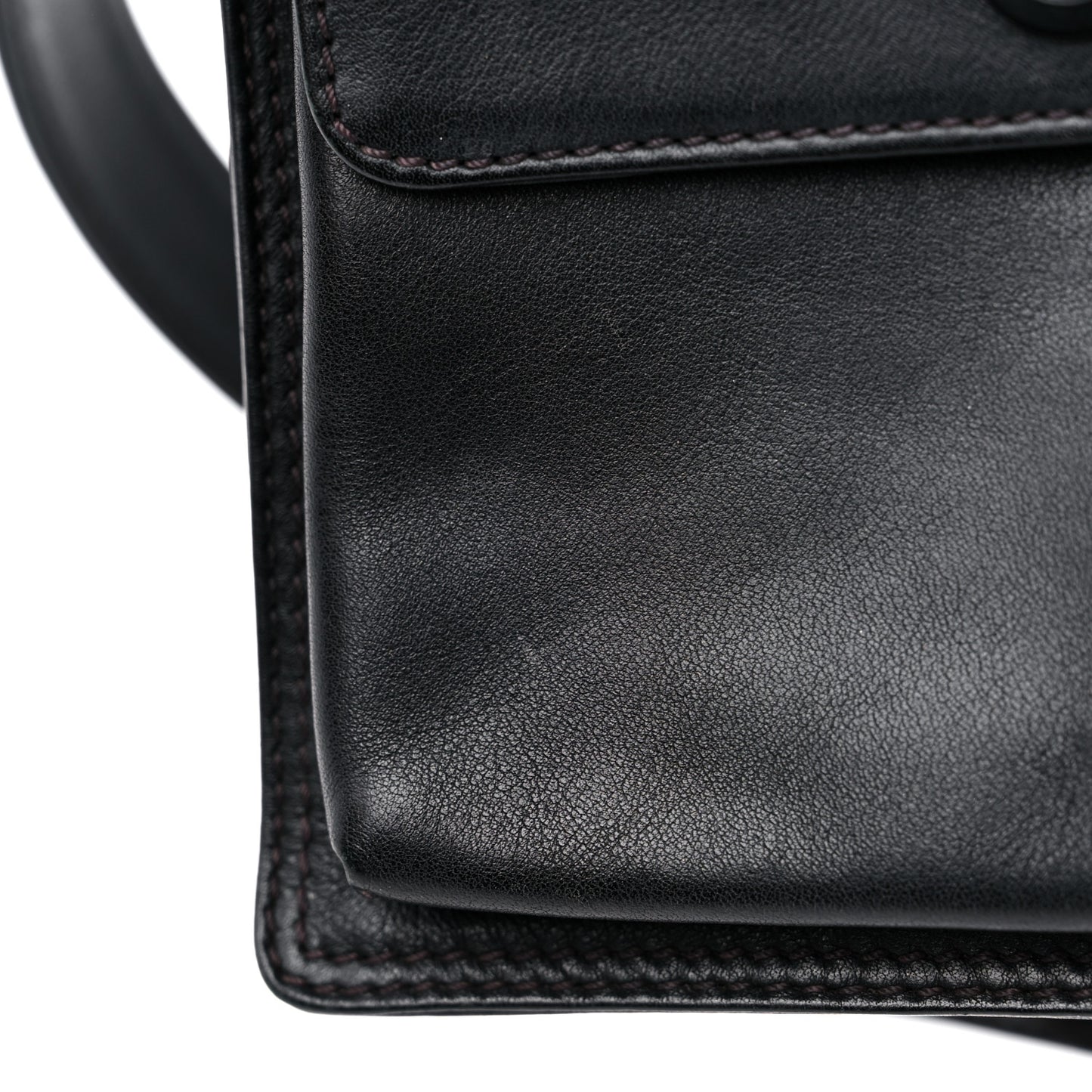 Lambskin Flap Waist Belt Bag 70 28 Black