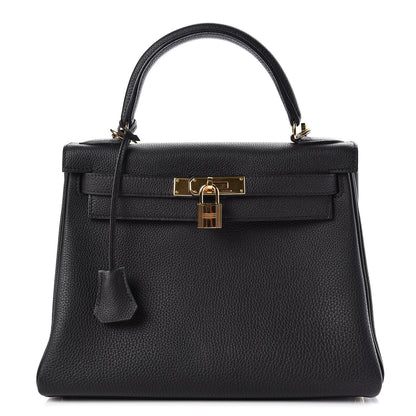 Hermes Togo Kelly Retourne 28 Black 1 of 43