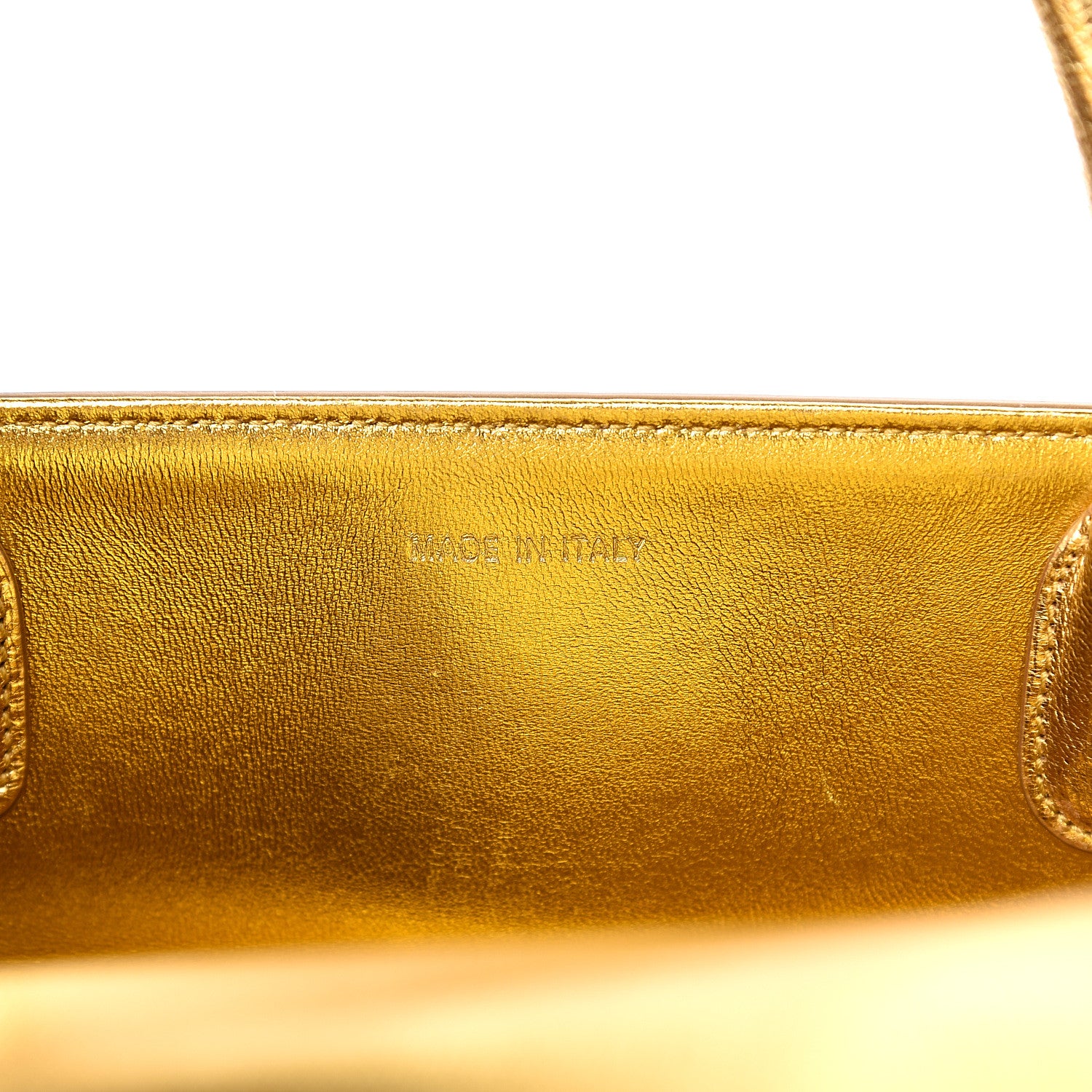 Christian Dior Metallic Goatskin Medium Diorever Flap Gold 5 of 12